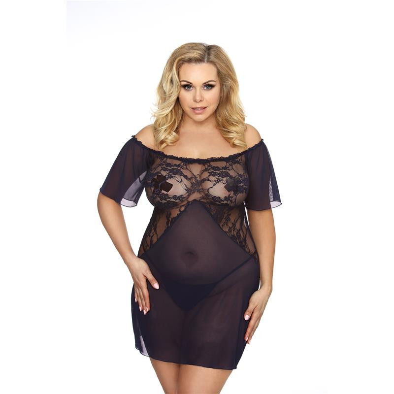 Krásná košilka Gorgeous+ Venea - Anais XL/2XL tmavě modrá