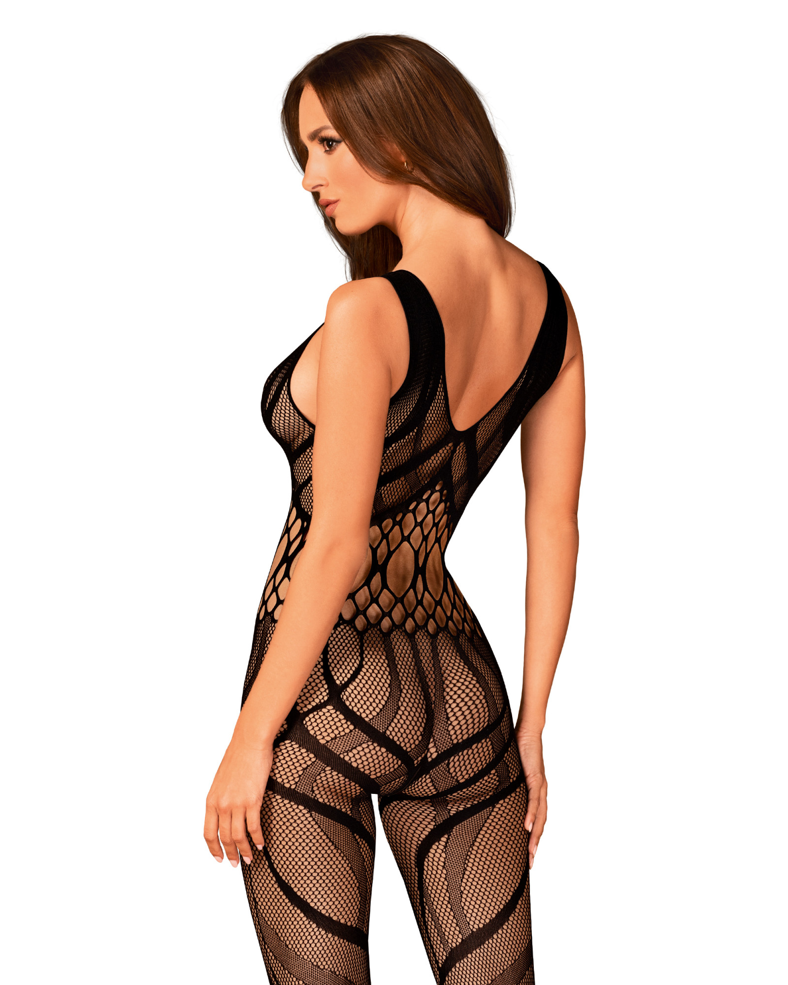 Mimořádné body G328 bodystocking - Obsessive černá S/M/L