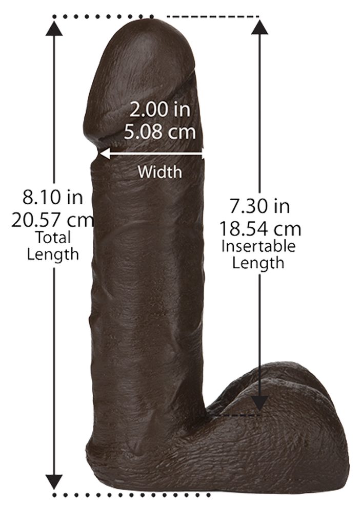 Doc Johnson Vac-U-Lock Realistic Cock 8 Inch