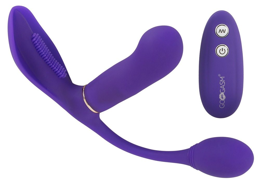 GoGasm Pussy & Ass Vibrator Purple