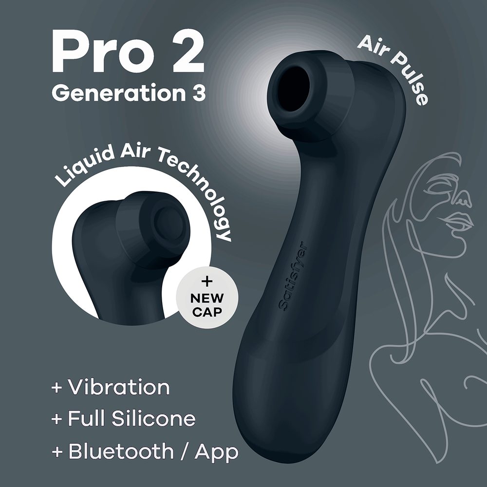 Satisfyer Pro 2 Generation 3 Connect App černý