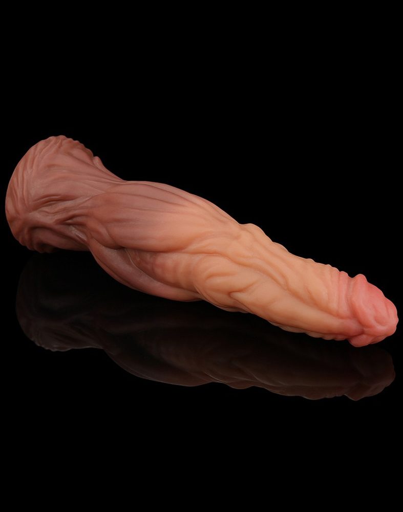 Lovetoy 9.5″ (24,5 cm) Dual Layered Platinum Silicone Cock