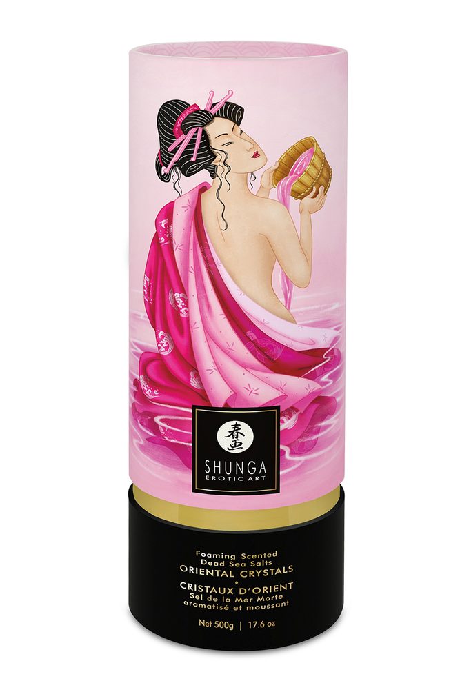 Shunga Oriental Crystals Krystaly mořské soli s afrodiziakální vůní 500 g