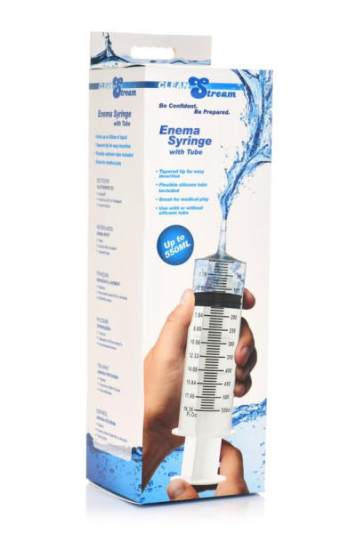 CleanStream Syringe W/ Tube 550ml