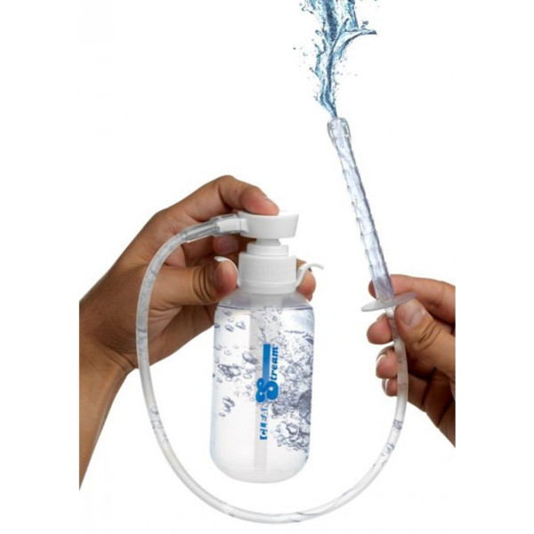 CleanStream Pump Action Enema Bottle with Nozzle Clear