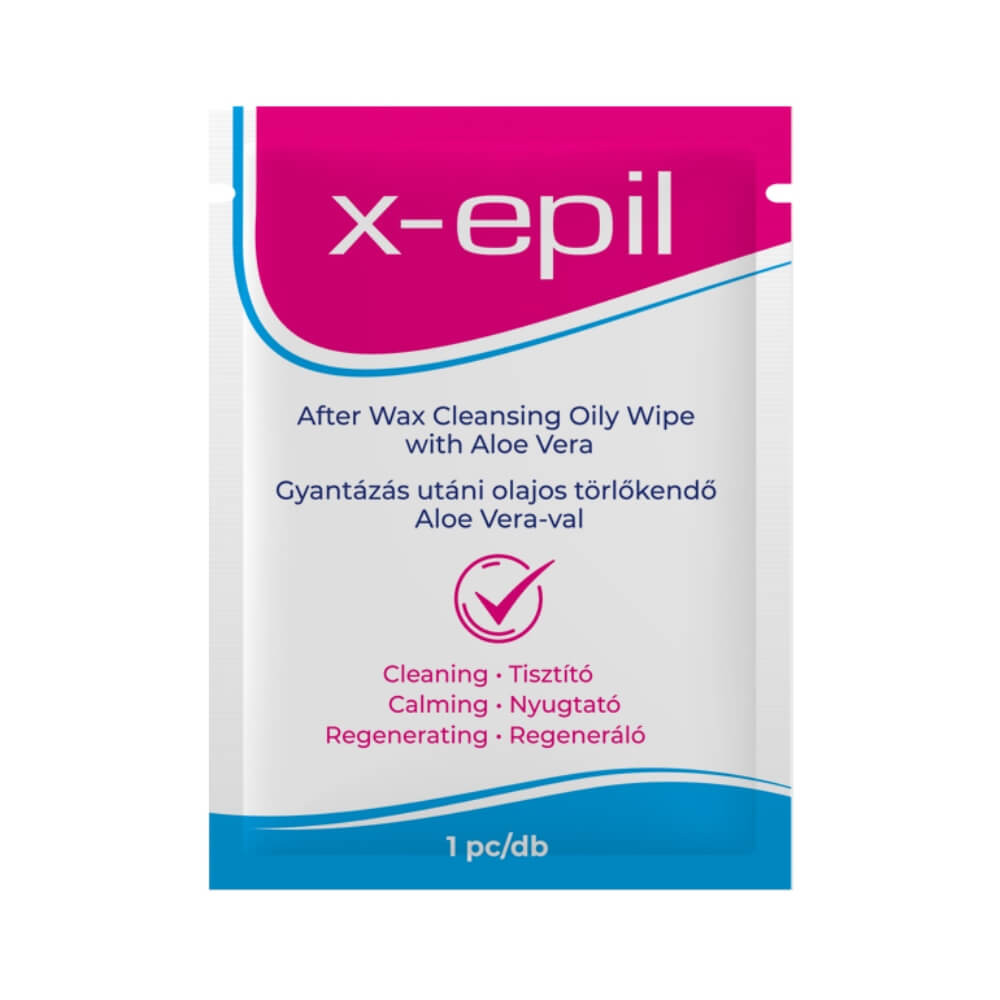 X-Epil - Olejová utěrka po voskování (1ks) - Aloe Vera