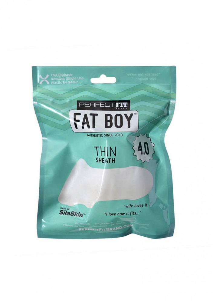 Fat Boy Thin - návlek na penis (10cm) - bílý