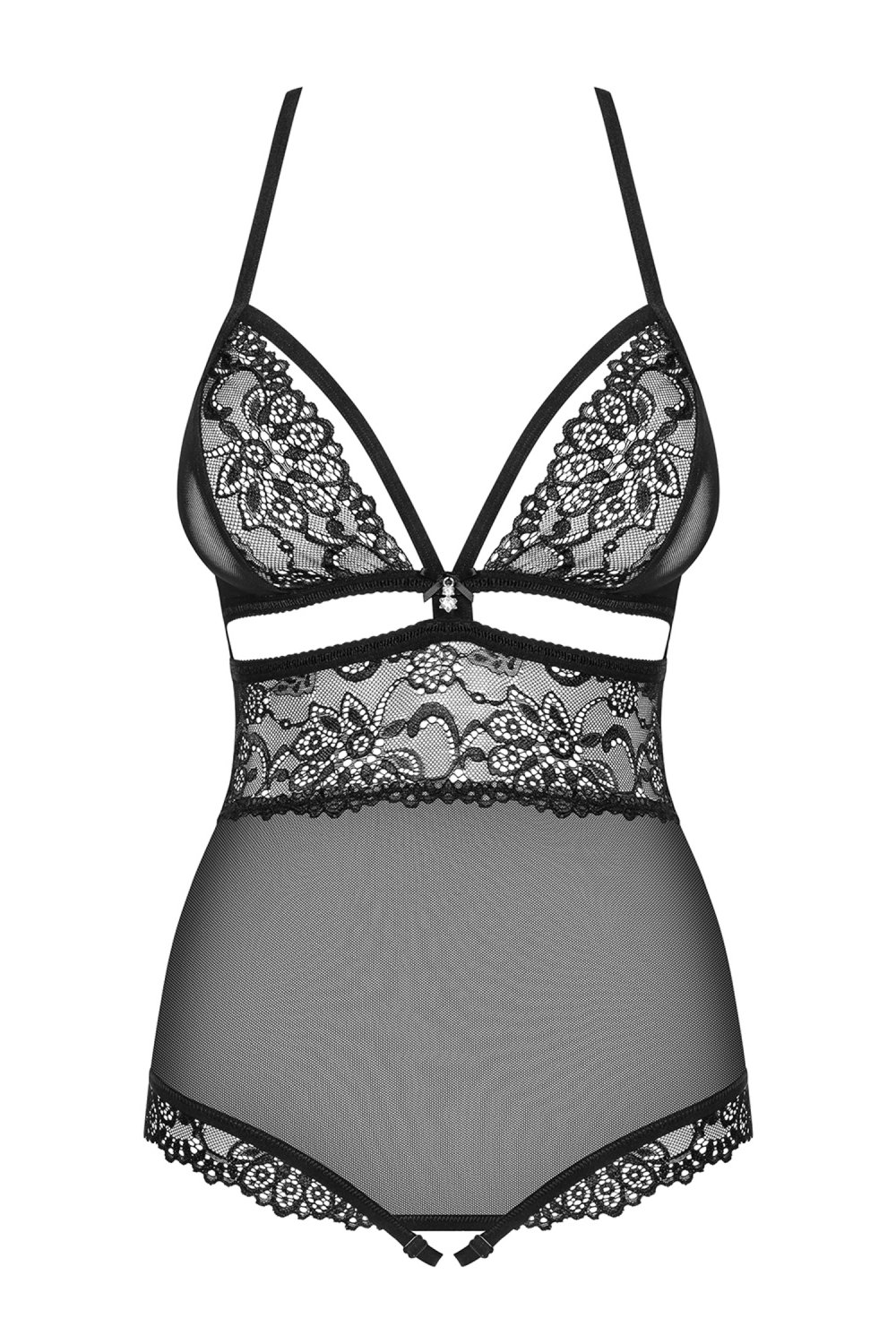 Erotické body 838-TED  black - OBSESSIVE černá S/M