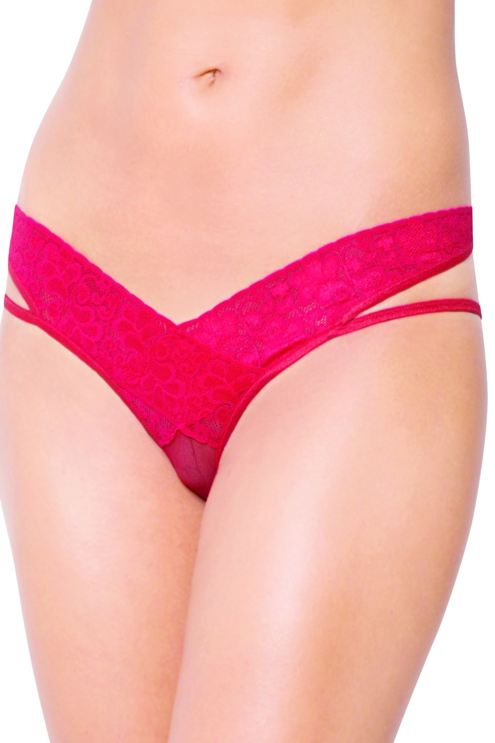 Erotické kalhotky 2438 red - SOFTLINE COLLECTION Červená S/M