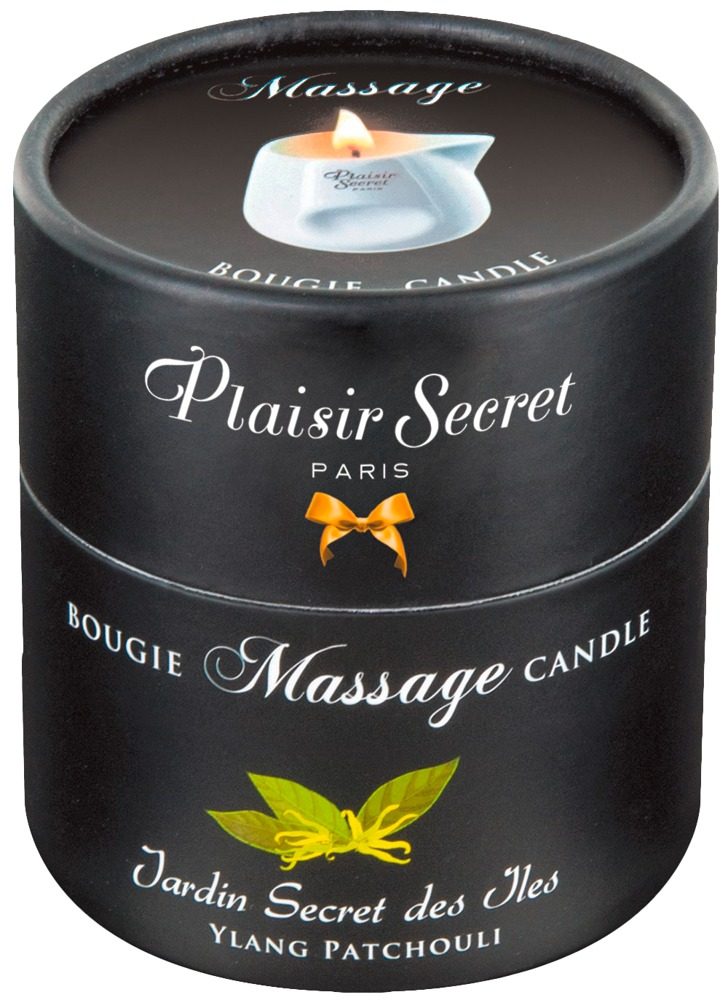 Masážní svíčka Plaisirs Secrets Candle White Tea (80 ml)