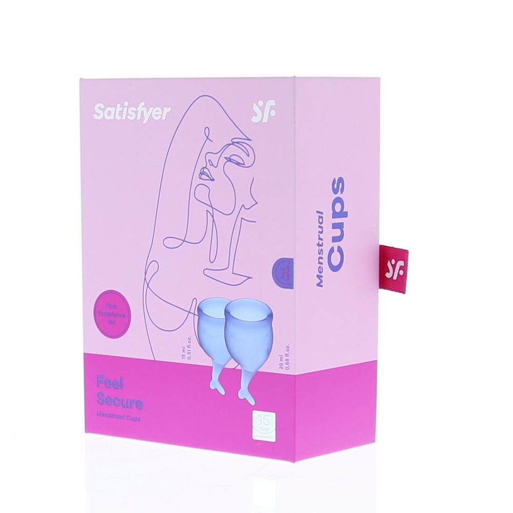 Satisfyer Feel Secure Menstruační kalíšek Dark Green sada 2