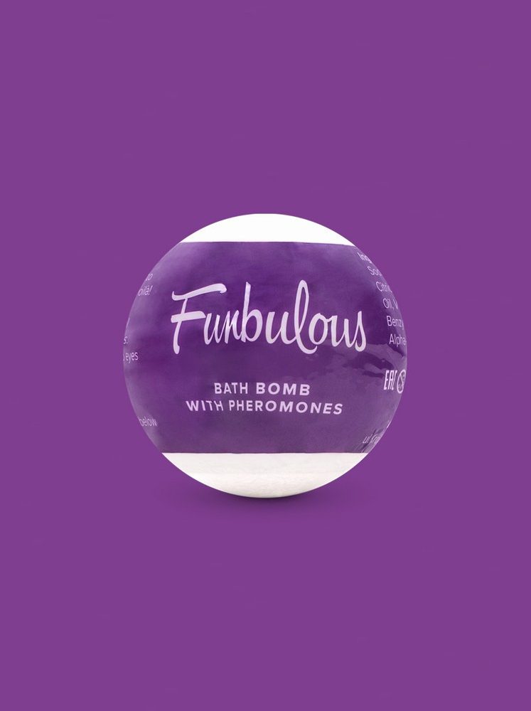 Obsessive Funbulous BATH BOMB WITH PHEROMONES 100 g - fialová - 100g