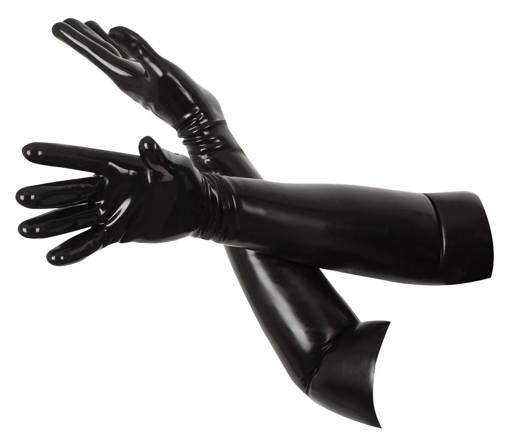 LateX Chlorinated Latex Gloves Black - XL