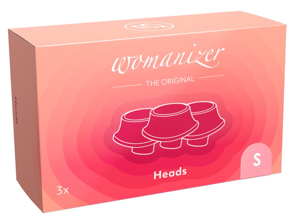 Womanizer Premium Eco - sada náhradních zvonků - růžová (3ks) - M