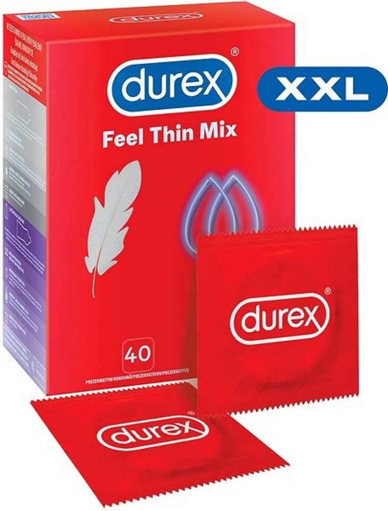 Durex Feel Thin MIX 40 ks