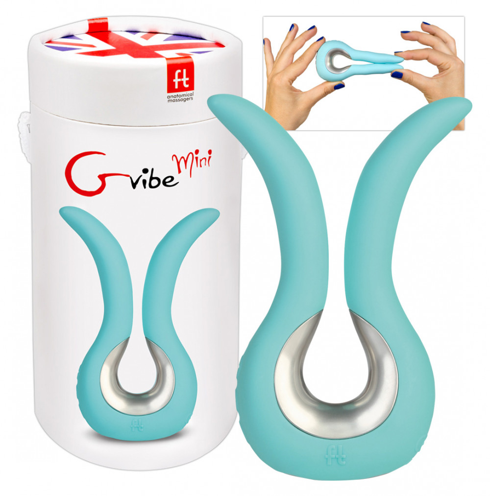 G-vibe Mini - USB silikonový vibrátor (mátový)