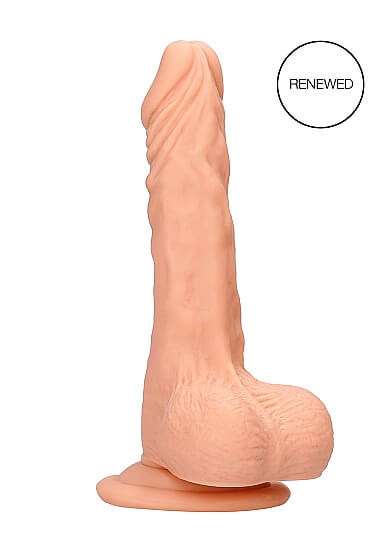 RealRock Dong 8 - realistické dildo s varlaty (20 cm) - přírodní