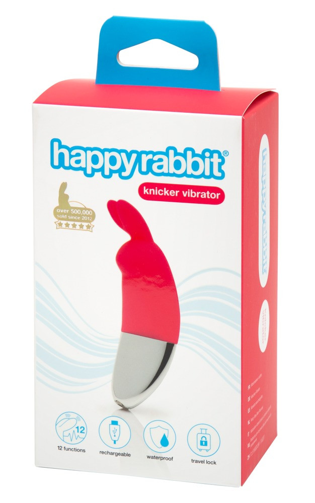 Happyrabbit Knicker - bezdrátový vibrátor na klitoris (červený)