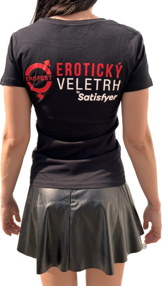 Dámské tričko erotický veletrh vzor hračky - S