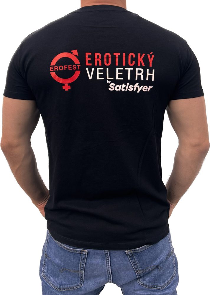 Pánské tričko erotický veletrh vzor rty - XXL