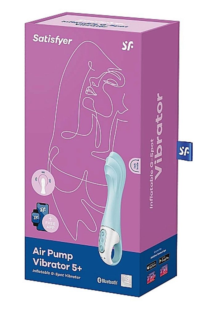 Satisfyer Air Pump Vibrator 5+ Blue