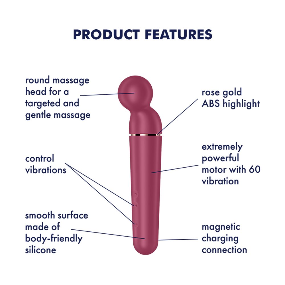 Satisfyer Planet Wand-er Berry and Rosegold