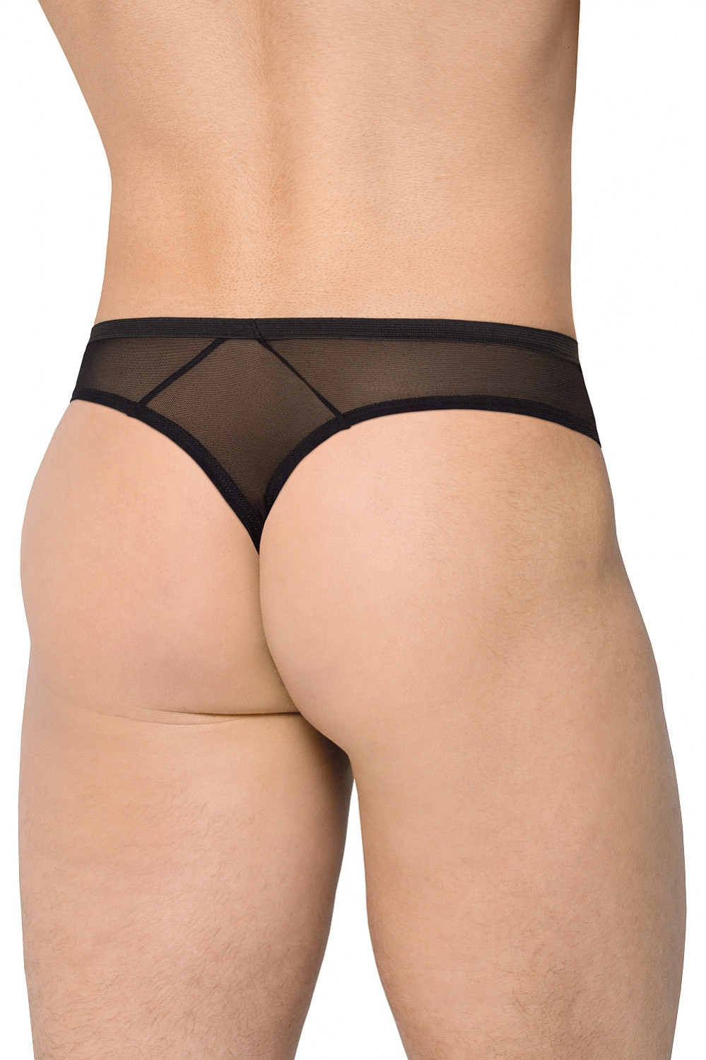 Pánská tanga 4524 - SOFTLINE COLLECTION černo-růžová M/L