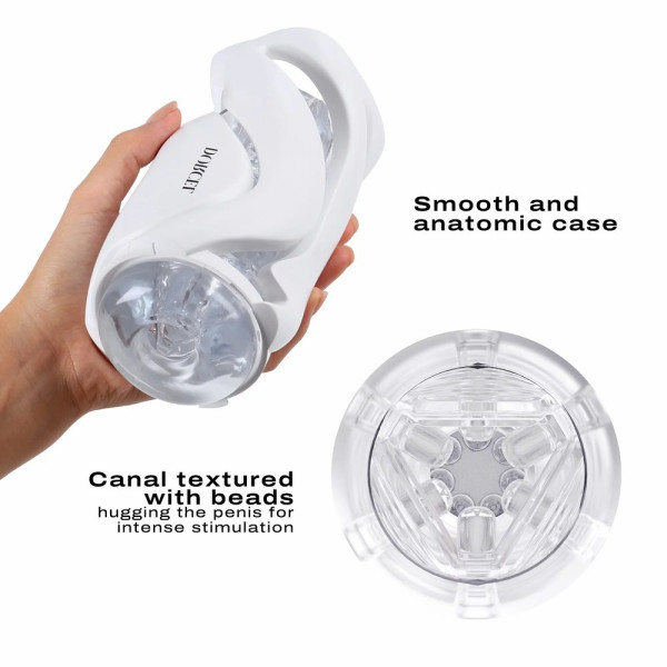 Dorcel Deep Blow Masturbator with Sleeve White