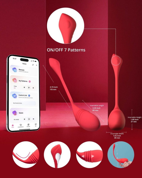 Lovense Vulse App-Controlled Thrusting Egg Vibrator