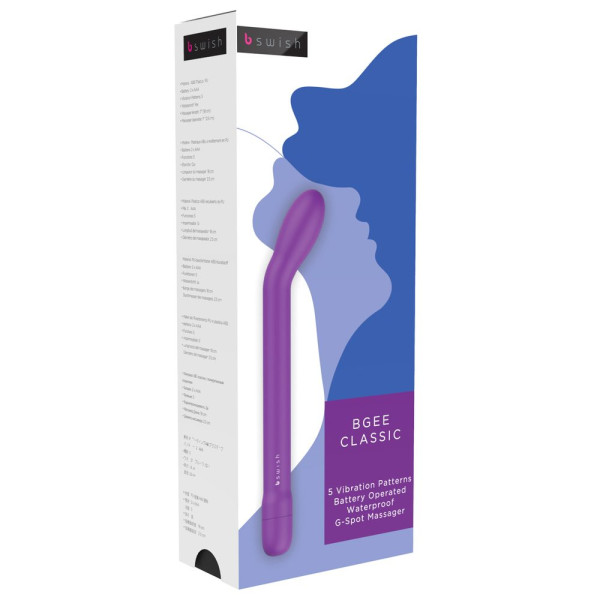 B Swish Bgee Classic G-spot Vibrator Purple