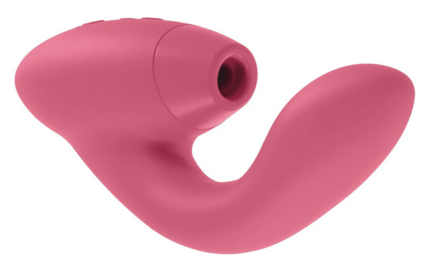 Womanizer Duo - vodotěsný vibrátor bodu G a stimulátor klitorisu v jednom (korálový)