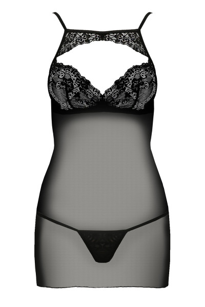 Passion Veronique chemise kolor:black l/xl