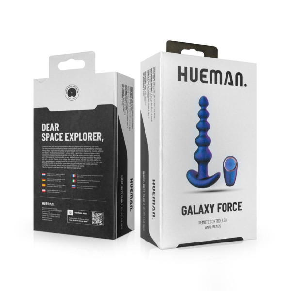 Hueman Galaxy Force Vibrating Butt Plug With Remote